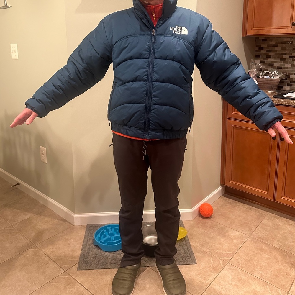 The North Face Men's Blue Puffer Jacket